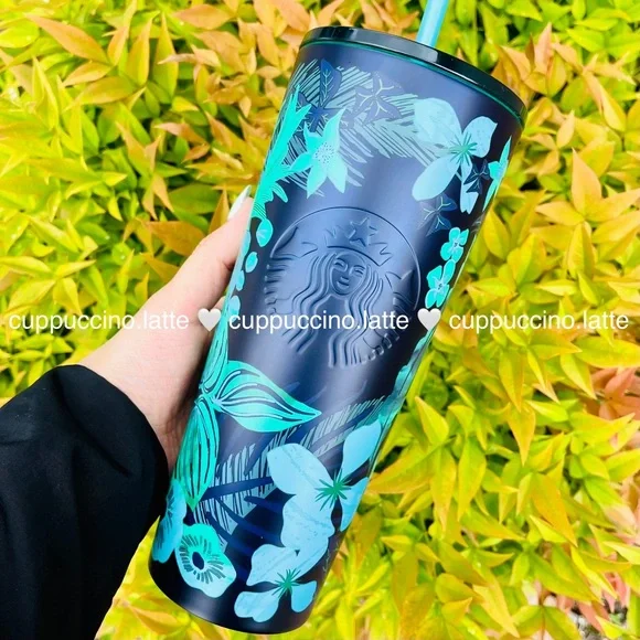 Starbucks 2022 Summer Blue and Pink Gradient Stainless Steel 24 oz Venti Tumbler with Pink Straw[並行輸入品] New Starbucks Summer Cups 2022 | All Things Target